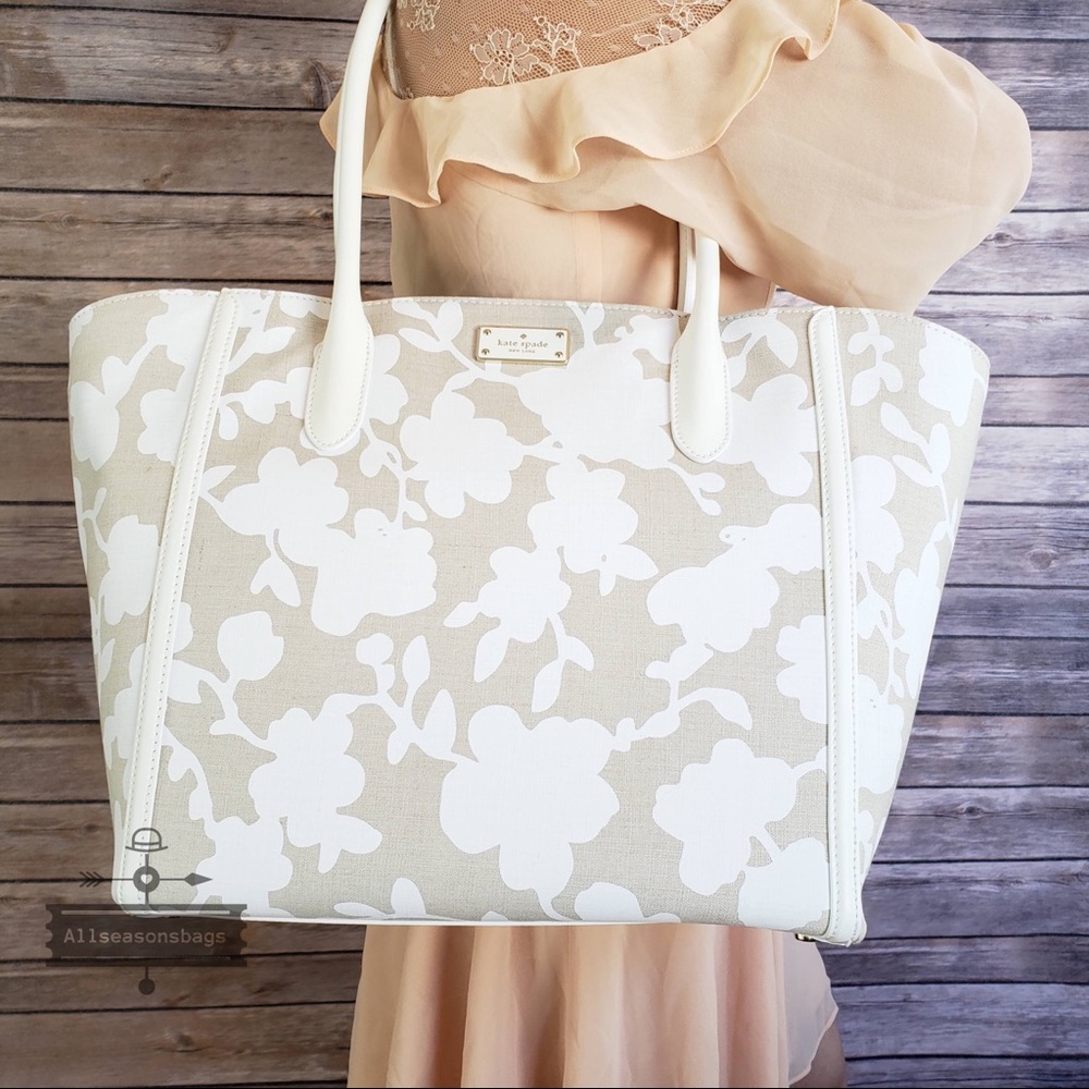NWT Kate Spade Caroline Lane Fabric Forster Tote - Picture 5 of 7